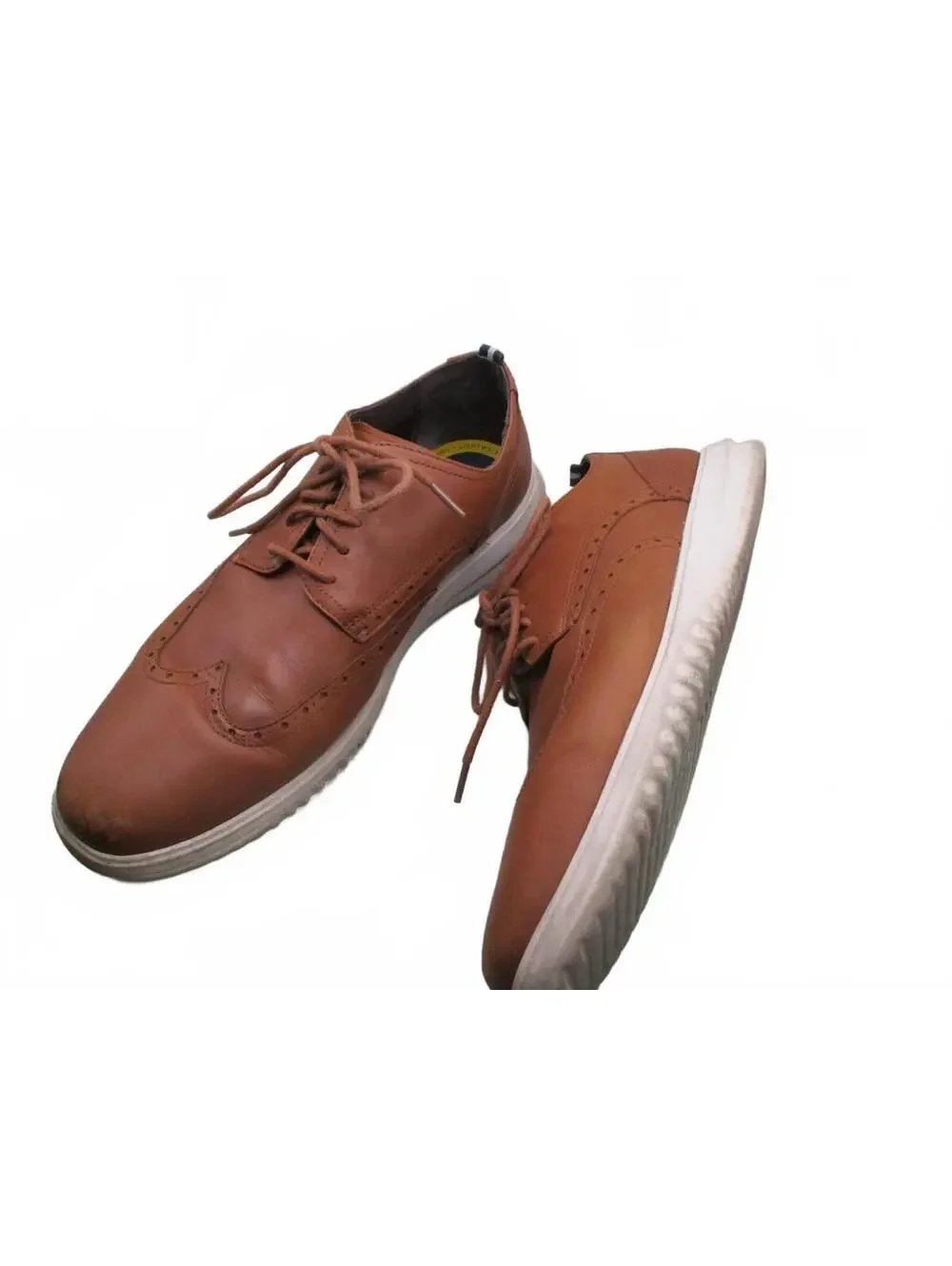 Cole Haan Grand+ Men's British Tan Leather Wingtip Oxford Shoes Size 13 M C36939